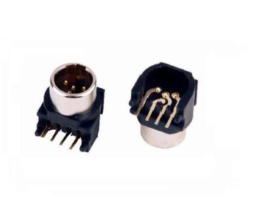 3-pin Right Angle Mini Xlr Pcb Mount Panel Connector